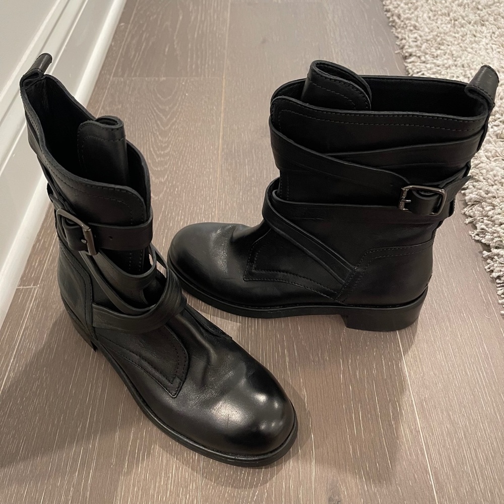 Jimmy Choo Black Leather Boots